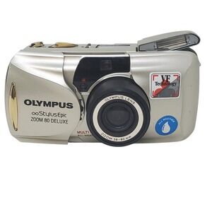 Olympus Stylus Epic Zoom 80 DLX 35mm Film Camera 38-80mm All Weather Tested